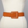 Ceinture en cuir orange