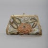 Sac brodé de motifs en fils métalliques de couleur vers 1930