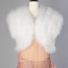 Boléro en plumes de cygne blanc