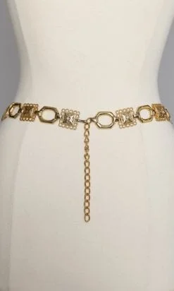 Alternative view of Ceinture 1980 en métal doré