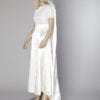 Robe de marié et cape à traîne en satin 1960
