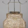 Sac 1930 en satin broché de motifs indiens