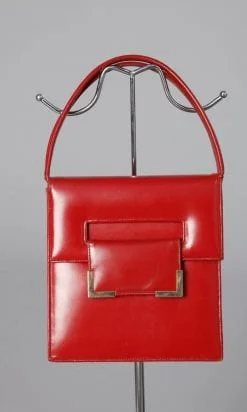 Sac en vinyle rouge 1970