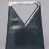 Sac Pierre Cardin en cuir avec poignée en métal chromé argent