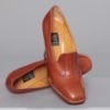 Paire de chaussures en cuir marron 1970