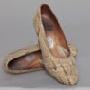 Paire de chaussures en cuir et serpent des années 1940