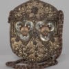 Sac XIX doré et broderies de fils d'or et paillettes