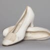 Paire de chaussures d'été en cuir et lin 1910 - 1920 Maison A. Boucicaut