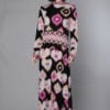 Robe longue en jersey griffée Léonard
