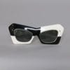 Paire de Lunettes 1970 noires et blanches
