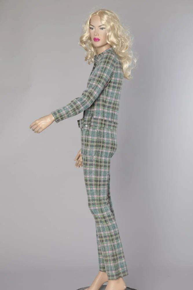 Combinaison pantalon en lainage à carreaux des années 1970 – Image 5
