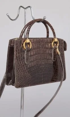 Alternative view of Sac 1960 - 1970 en alligator marron
