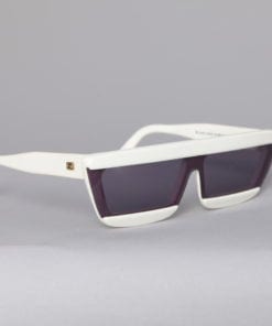 Lunettes De Soleil Futuristes COURREGES Paris Vintage Années 1970 - Monture Transparente - Occasion