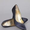Paire d'escarpins en cuir et satin Christian Dior