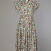 Robe 1950 en coton imprimé de roses