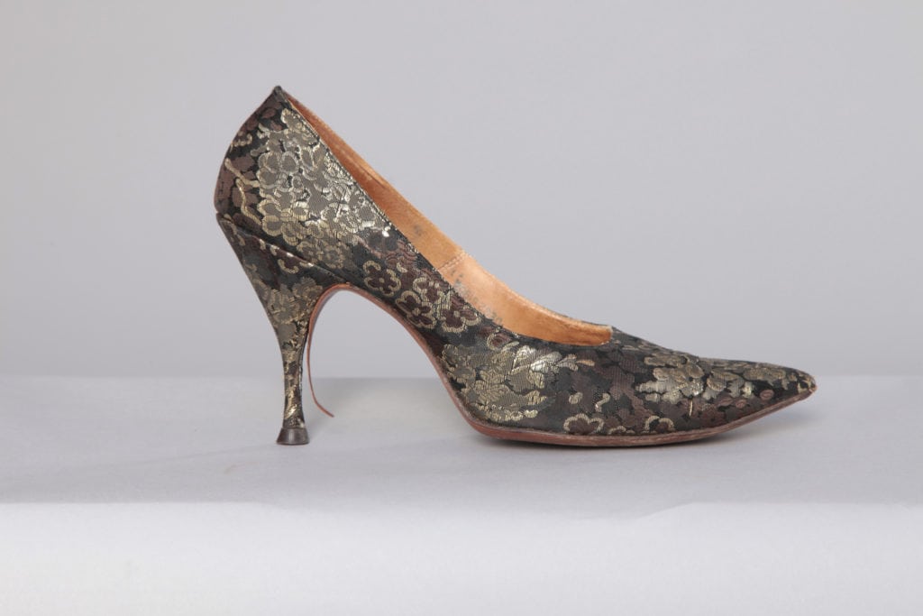 Chaussures Vintage En Cuir Marron Clair Pour Femme - Taille 37 - Occasion Bon état