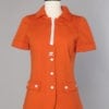 Veste orange Courrèges