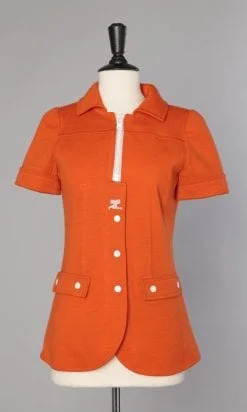 Veste orange Courrèges