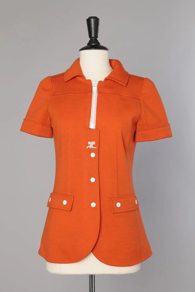 Veste orange Courrèges