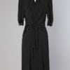 Robe en crêpe noir et paillettes 1940