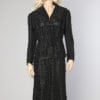 Tailleur 1950 en broderie anglaise noir