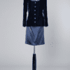 Tailleur bleu nuit griffé Givenchy Couture