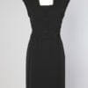 Robe 1960 en crêpe noir
