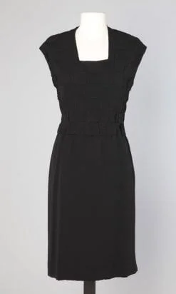 Robe 1960 en crêpe noir