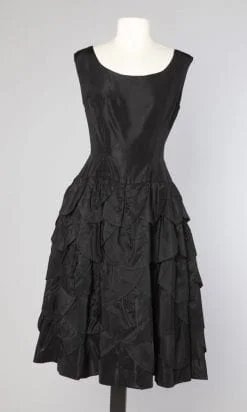 Robe 1950 en faille noire