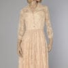 Robe 1950 - 1960 en dentelle rose