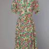 Robe 1940 en soie imprimée