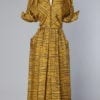Robe en soie jaune et noire 1940