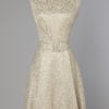 Robe en lamé argent et jacquard 1960