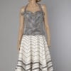 Ensemble bustier et jupe en vichy 1950