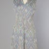 Robe 1960 en jersey de laine à motifs géométriques
