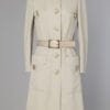 Manteau en lainage gris mastic 1970