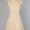 Robe 1960 en lainage écru rosé
