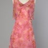 Robe 1960 en mousseline fleurie