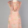 Robe 1960 en mousseline de soie pastel