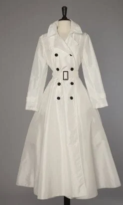 Imperméable en nylon blanc 1990