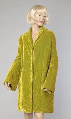 Veste en velours vert Roméo Gigli