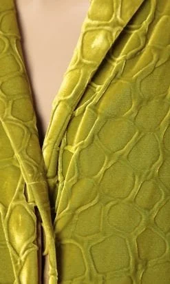 Alternative view of Veste en velours vert Roméo Gigli