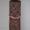 Robe 1920 en mousseline de soie imprimée brodée de perles