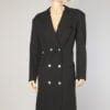 Robe 1980 - 1990 en crêpe noir Chantal Thomas