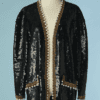 B8792-Veste-Black-tie-Oleg-Cassini-brodee-de-paillettes-noires-et-perles-dorees-t42-01