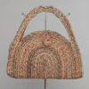Sac 1950 en paille tressée multicolore