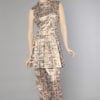 n1178_ensemble_tailleur_tunique_pantalon_lame_gris_argent_rose_1970_pic001