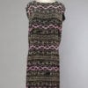 Robe perlée 1920 brodé sur crêpe noir