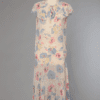Robe 1920 en mousseline de coton imprimé