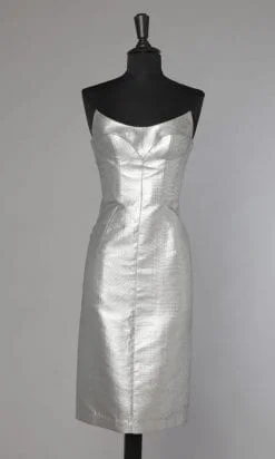 Robe argenté Thierry Mugler 1980